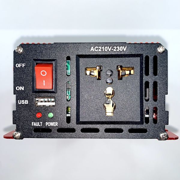 Інвертор 2000W перетворювач з 12 В на 220 В, з USB-виходом 5 В і активним охолодженням, DC/AC 5011 фото