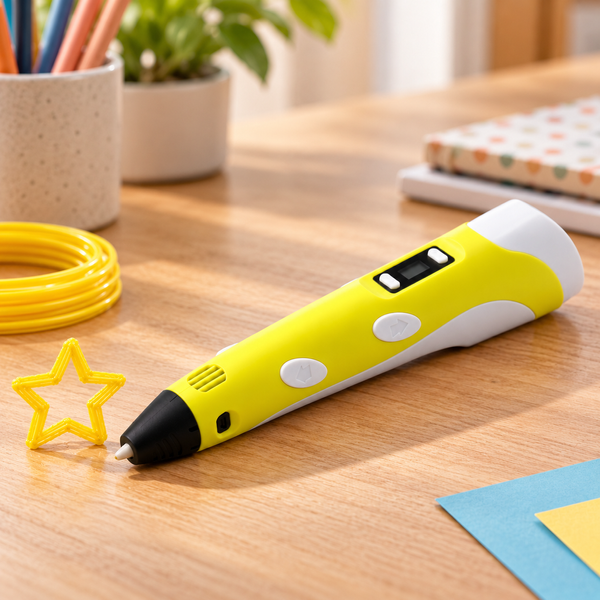 3D-ручка Pen-3 з LCD-дисплеєм, PLA/ABS, 10 м пластику та трафаретами 5071 фото