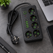 Сетевой фильтр PowerDock 2505 на 5 розеток, 4 USB + Type‑C, 3 м, 2500 Вт, чёрный kit2505 фото 1