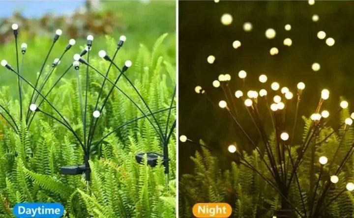 Садовий світильник на сонячній батареї Stare Light Світлячок 6 LED IP65 75 см 2 шт в упаковці j6571 фото