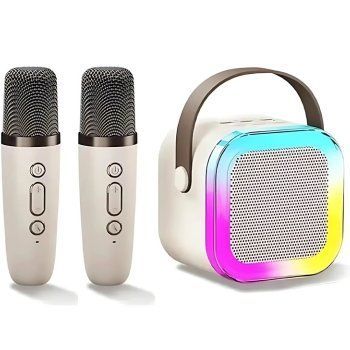 Безпровідна караоке-система з двома мікрофонами SPEAKER K12 5356 фото