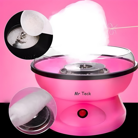 Пристрій для приготування цукрової вати рожевого кольору Cotton Candy Maker. 5156 фото