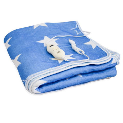 Електропростирадло 150x120 см, термопростирадло Electric Blanket &ndash; зірки 5310 фото