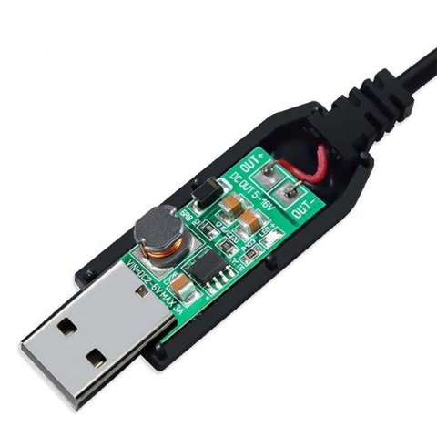 кабель USB для роутера с преобразователем напряжения с 5V на 9V 0,5А 5037 фото