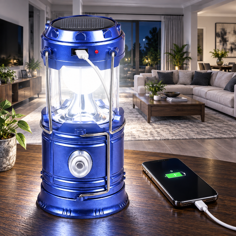 Кемпінговий LED-ліхтар LumiCamp SH-5800, Solar + Power Bank, 19,5&times;9,4 см par5800 фото