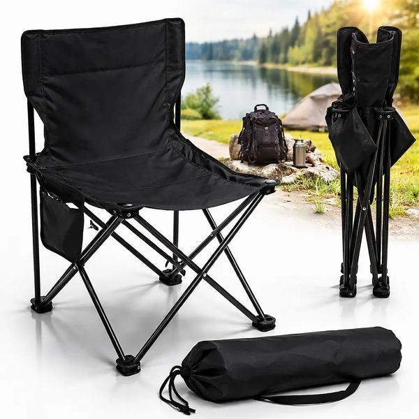 Стілець туристичний складний TrailSeat зі спинкою Oxford 120 кг 3 кольори кишеня чохол j18s фото