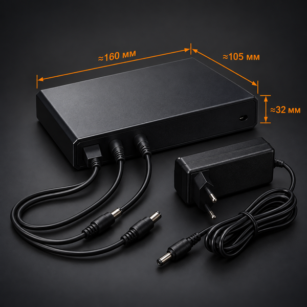 Корпус ДБЖ Power Bank UPS для роутера без акумуляторів, до 20000 мА&middot;год, блок живлення та DC-кабелі neo6815 фото