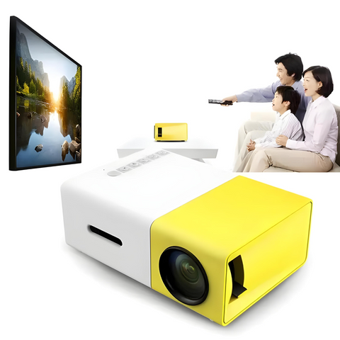 Мультимедійний проектор PVO YG300 Pro HD LED 600 люмен з динаміками і підтримкою Wi-Fi. 5168 фото
