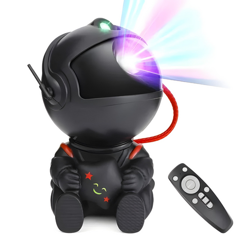 Лазерний нічник із зображенням зоряного неба на пульті керування BLACK Astro Star Mini - Космонавт. 5169 фото