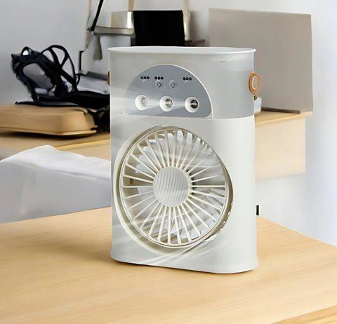 Міні-вентилятор із зволожувачем та підсвіткою Mini Fan 00920 фото
