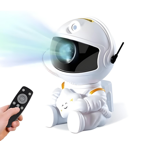 Лазерний нічник із зображенням зоряного неба на пульті керування Astro Star Mini - Білий Космонавт. 5171 фото
