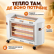Кварцевый обогреватель HeatWave HQ-200B-2 на колёсах, белый j2044 фото 2