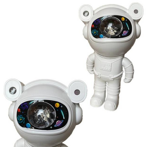 Нічник зоряного неба з Bluetooth і пультом ДУ, Космонавт Astronaut Projector Light, білий, висотою 19,5 см. 5172 фото