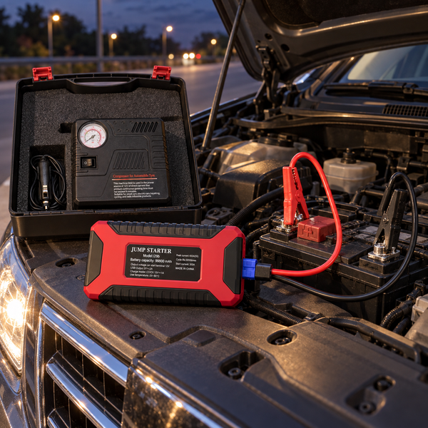 Пуско-зарядний пристрій RoadRescue Ultra 4 в 1 з компресором, Power Bank і LED, 12 В, 300/800 А, 19&times;8,4&times;3,4 см i29b фото