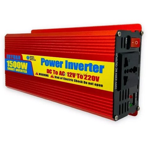 Инвертор 1500W 12 V-220 V автомобильный преобразователь тока с USB 5006 фото