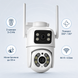 Уличная Wi‑Fi IP-камера Q13 6 Мп 2 объектива iCSee PTZ 350&deg; IP66 J8399 фото 2