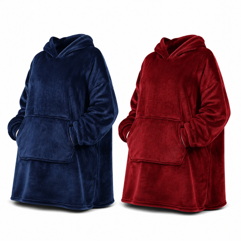 Плед-худі Oversize CozyCloud 80&times;100 см, червоний neo3976 фото