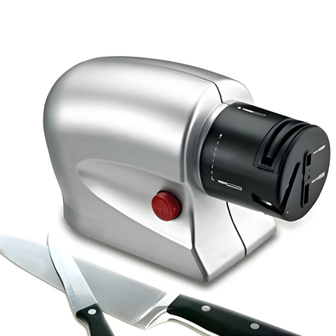 Електронна точилка для ножів та ножиць Sharpener Silver 5333 фото