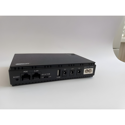 Mini UPS, безперебійний блок живлення для роутера, ємність 8800 мАг, потужність 18W, чорний колір. 5181 фото
